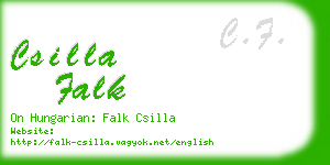 csilla falk business card